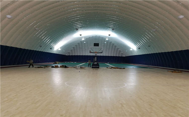 硬木企口風雨操場地板翻新施工