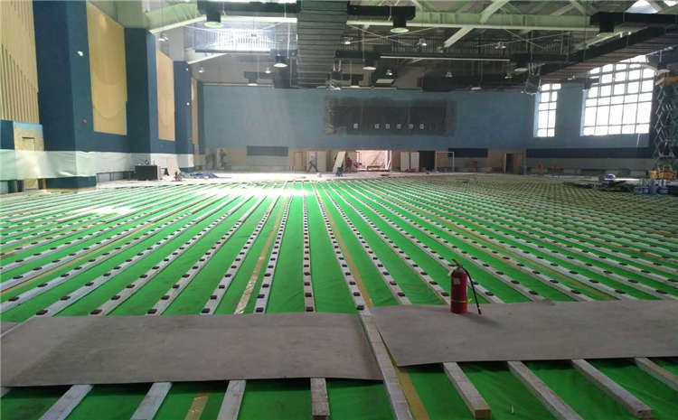 柞木籃球運(yùn)動(dòng)地板單層龍骨結(jié)構(gòu)